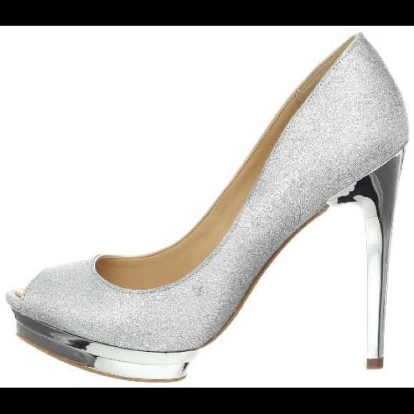 SOLD BCBGMaxAzria Sparkly Platform Heels - Picture 5 of 5